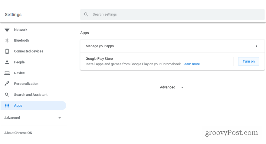google play aplikacije na Chromebooku