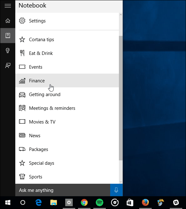Cortana bilježnica