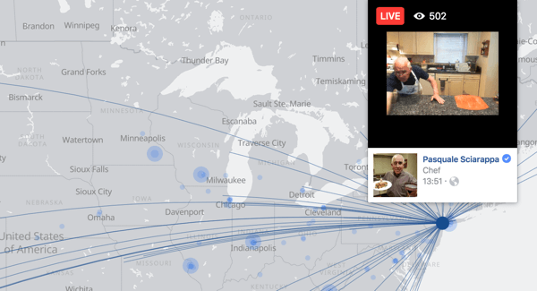 Mapa Facebook Live olakšava korisnicima pronalaženje video prijenosa uživo širom svijeta.
