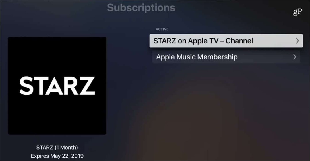 Otkaži pretplatu na kanal Apple TV