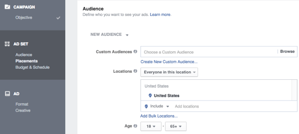facebook ciljanje oglasa