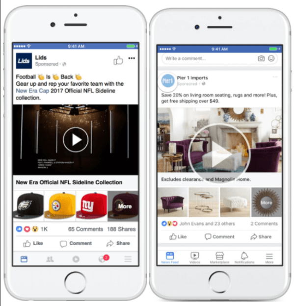 Facebook ažurira zbirke oglasa kako bi imao veću fleksibilnost u prikazivanju proizvoda.
