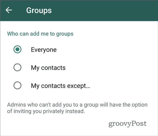 WhatsApp prestani dodavati grupama svi (2)