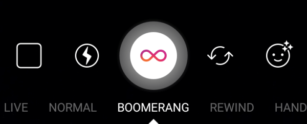 Upotrijebite Boomerang pretvorit će seriju fotografija u videozapis u obliku petlje.