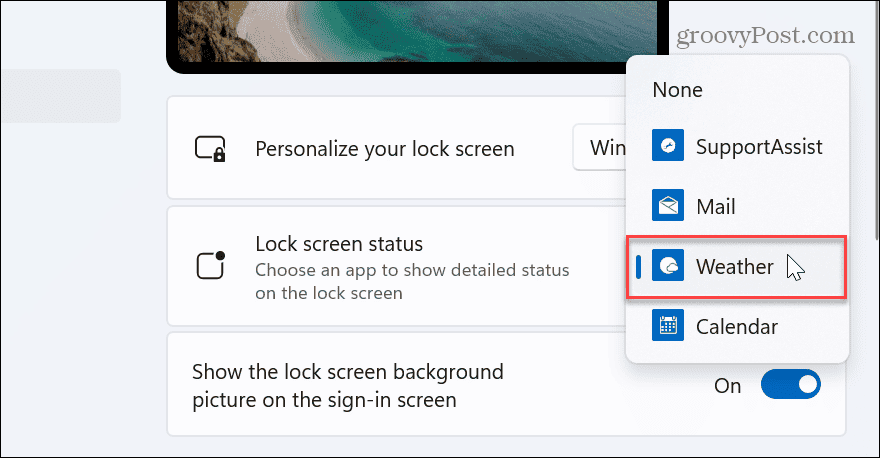 Vrijeme na zaključani zaslon sustava Windows 11