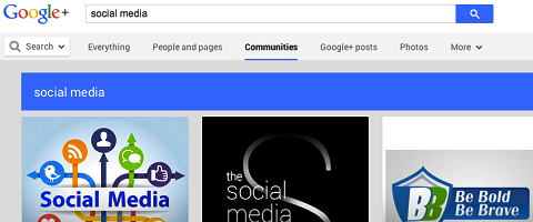 google + pretraga zajednice