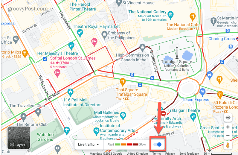google maps promet uživo prekidač