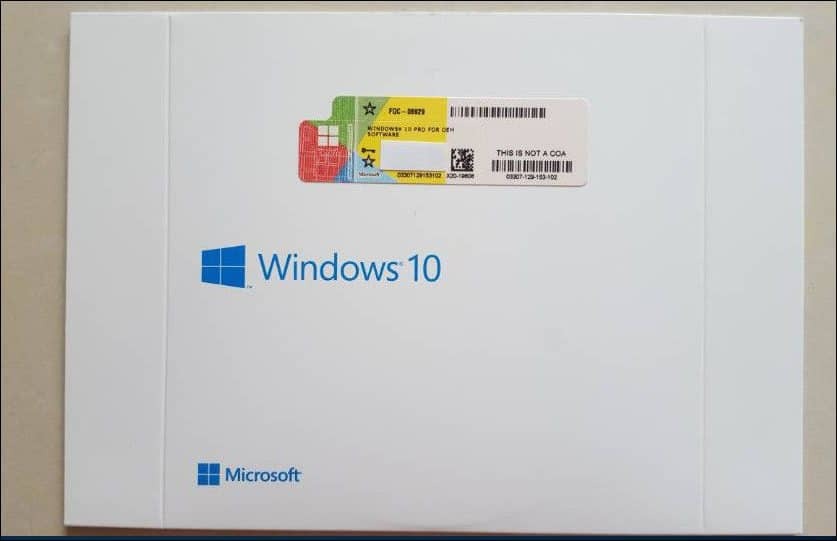 Ključ proizvoda proizvoda OEM OEM Builder Windows 10