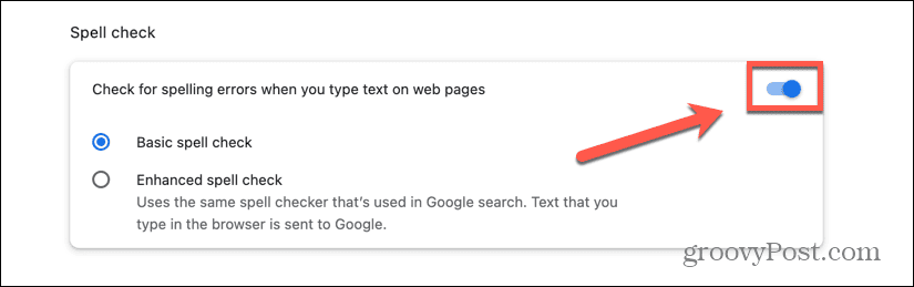 Možda ćete morati onemogućiti ugrađenu provjeru pravopisa u Chromeu ako provjera pravopisa Google dokumenata ne radi