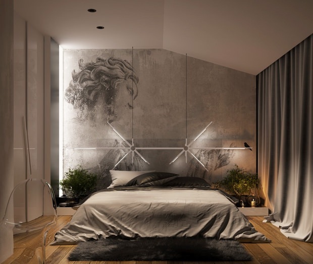 Spavaća soba sive boje