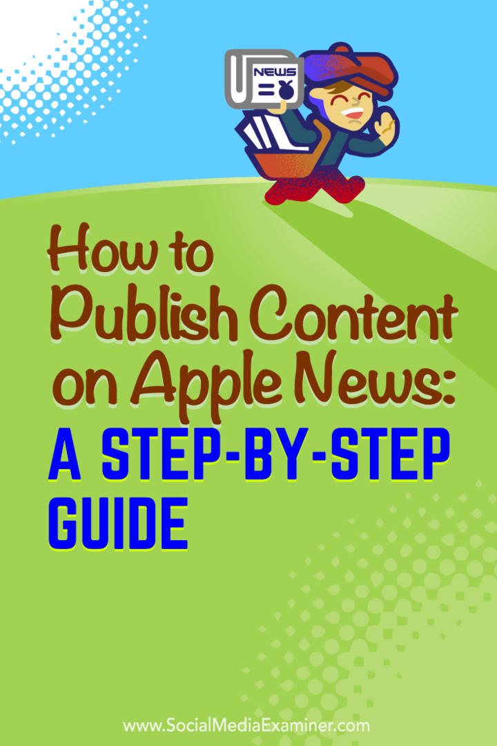 Savjeti o tome kako postati izdavač Apple News.