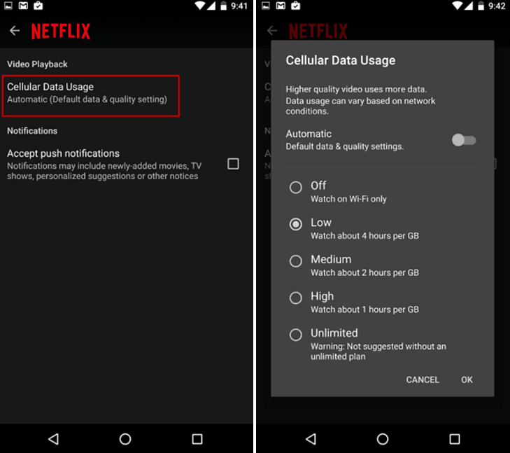 Ograničite upotrebu podataka Netflix na Androidu ili iPhoneu kako biste izbjegli zaostale naknade