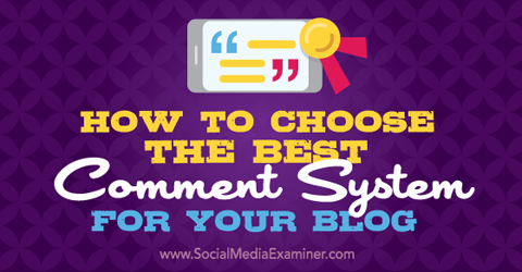 odaberite sustav komentara za svoj blog