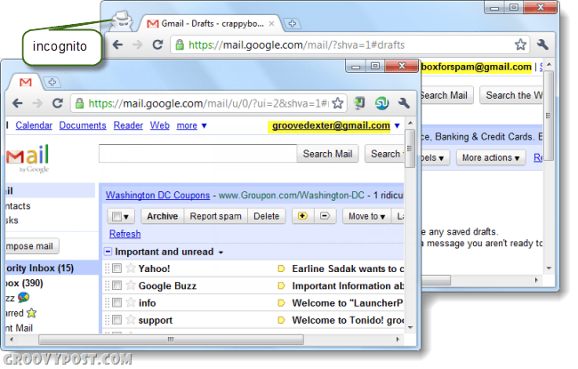 Kako se prijaviti na više računa na bilo kojoj web lokaciji pomoću anonimnog Chromea