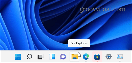 Programska traka ikone File Explorera