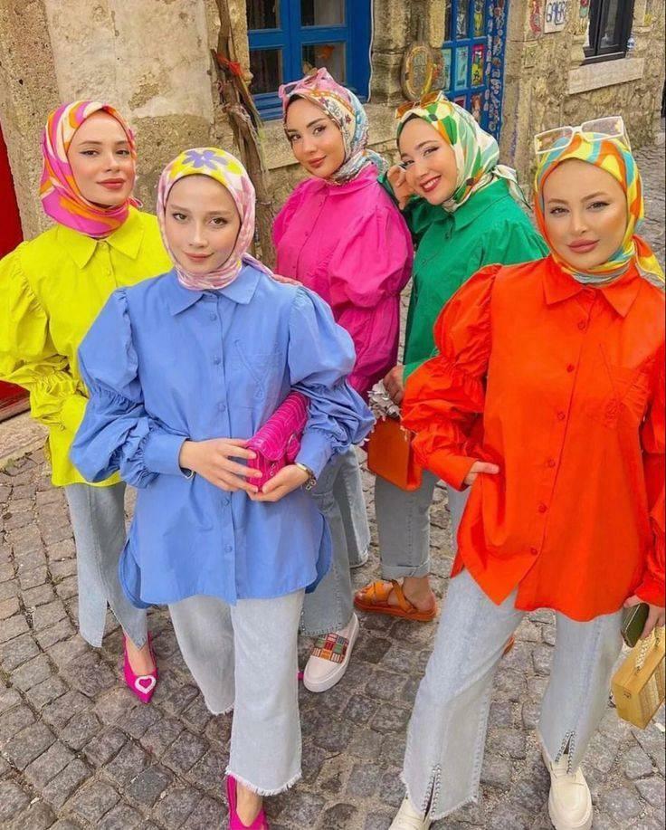 Moda kontrastnih boja hidžaba