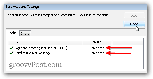 Postavke IMAP-a za Outlook 2010 SMTP POP3 - 09