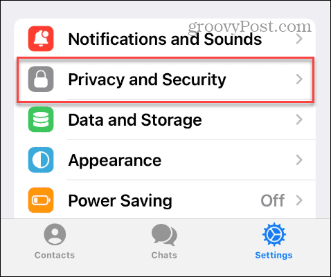 Postavke privatnosti i sigurnosti u Telegramu na iPhoneu