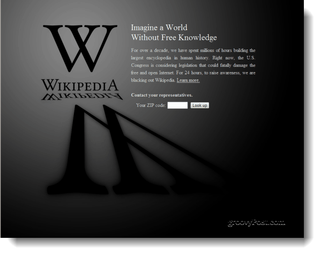 Wikipedija u mraku