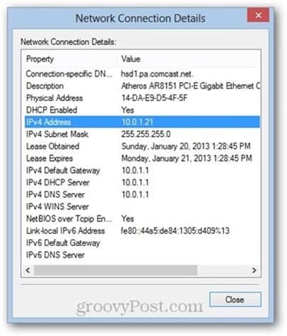 Windows 8 kontrola pristupa medija (MAC) adresa