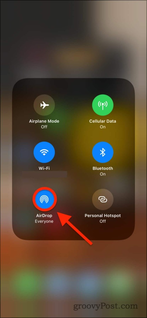 Omogućavanje AirDropa na iPhoneu