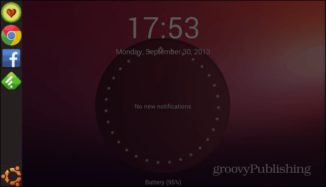 Ubuntu bočna traka zaključanog zaslona