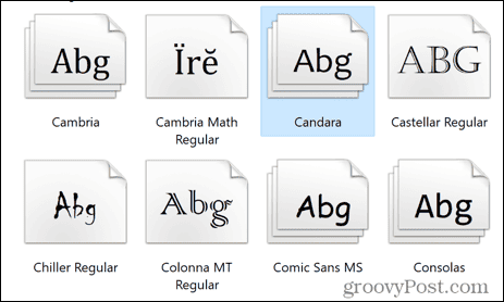Windows fontovi