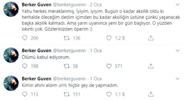 Berker Güven imao je zastrašujuće trenutke s napomenom "Prihvaćam smrt"