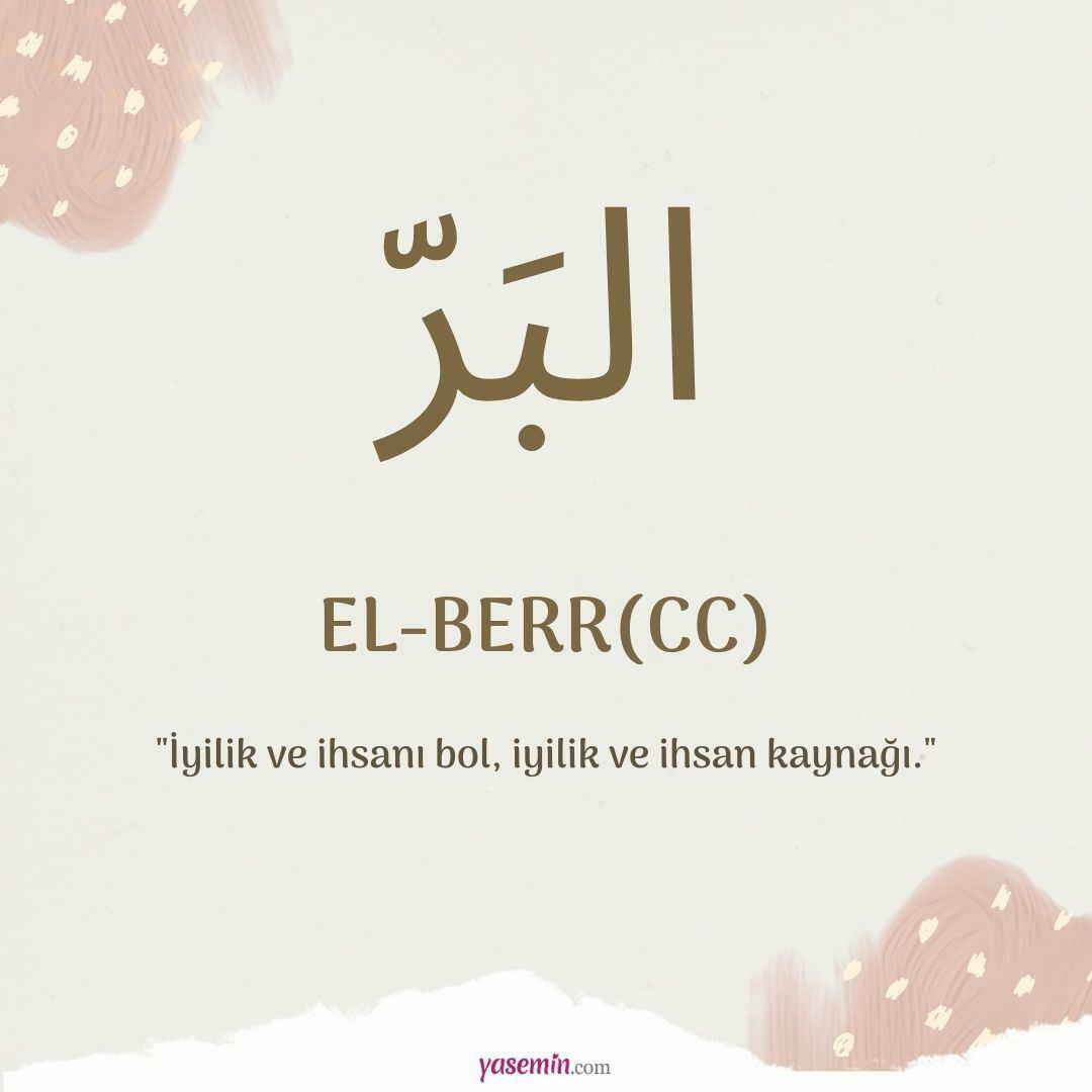 Što znači al-Berr (c.c)?