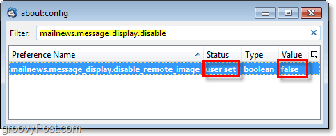 promijenite mailnews.message_display.disable_remote_image u false kako biste onemogućili skočne prozore udaljenog sadržaja u thunderbird-u 3