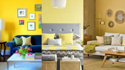 Prijedlozi za uređenje doma koji se mogu napraviti u žutoj boji