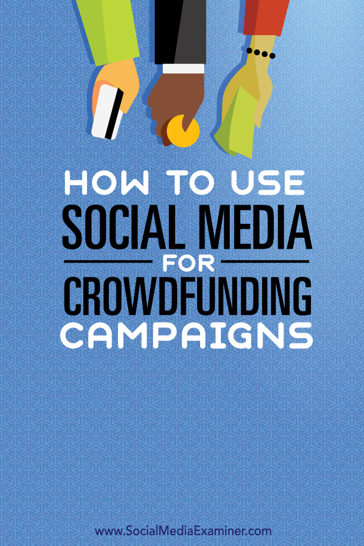 kako koristiti društvene medije za kampanjama crowdfundinga