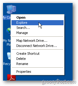 Pokrenite Windows Explorer