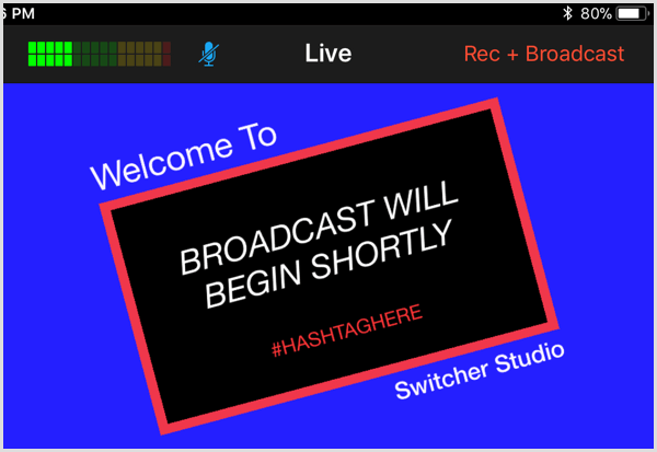 switchcher studio live view -