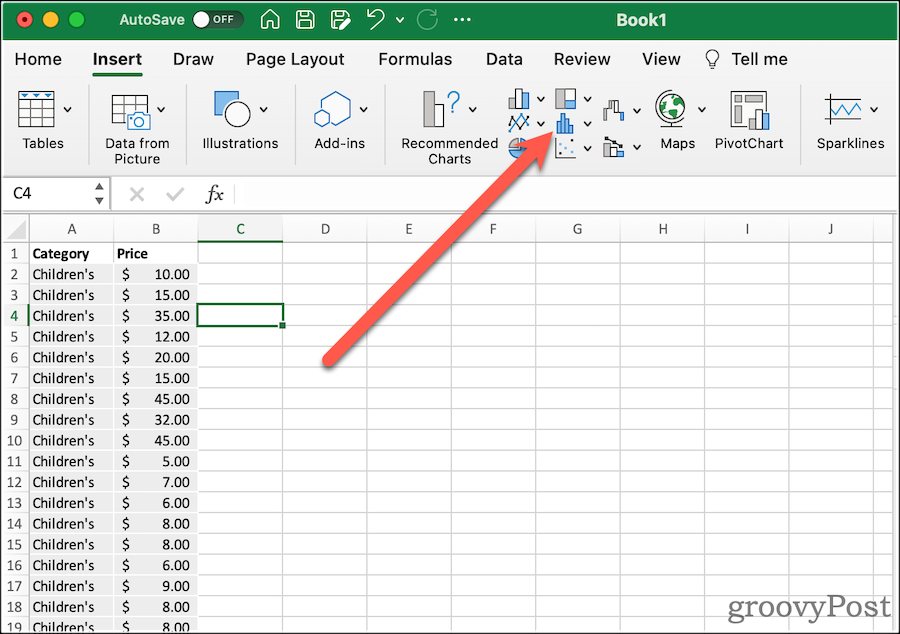 Kako napraviti okvirni dijagram u Excelu