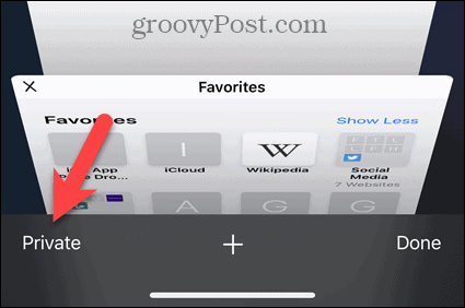 Uključite Privatno u Safariju na iOS-u