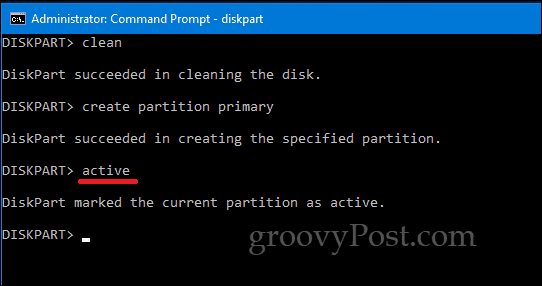 DiskPart Windows 10 naredbenog retka