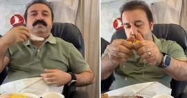Reakcija Şırdancı Mehmeta u avionu! U avionu je izvadio sirup iz grudi...