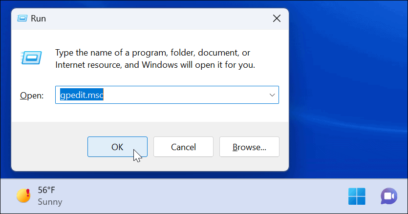 pokrenite spriječite brza uređivanja postavki u sustavu Windows 11
