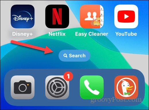 Uklonite gumb za pretraživanje na početnom zaslonu iPhonea