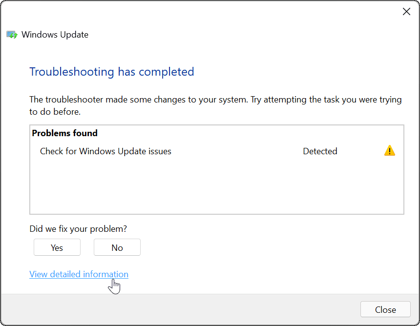 Alat za rješavanje problema Windows Update