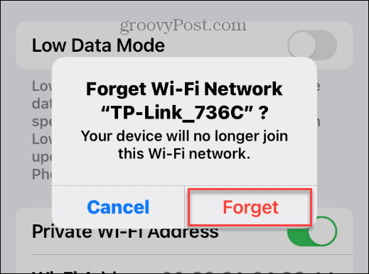 Promijenite lozinku za Wi-Fi na iPhoneu