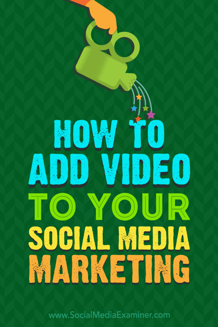 Kako dodati video na svoj marketing društvenih medija, Alex York na Social Media Examiner.