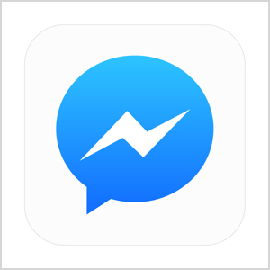 Grafika ikone Facebook Messengera.