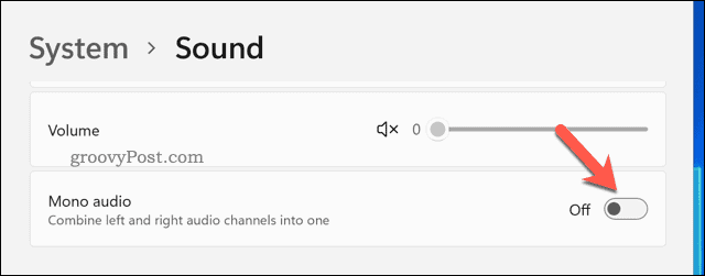 Onemogućite mono zvuk u sustavu Windows 11