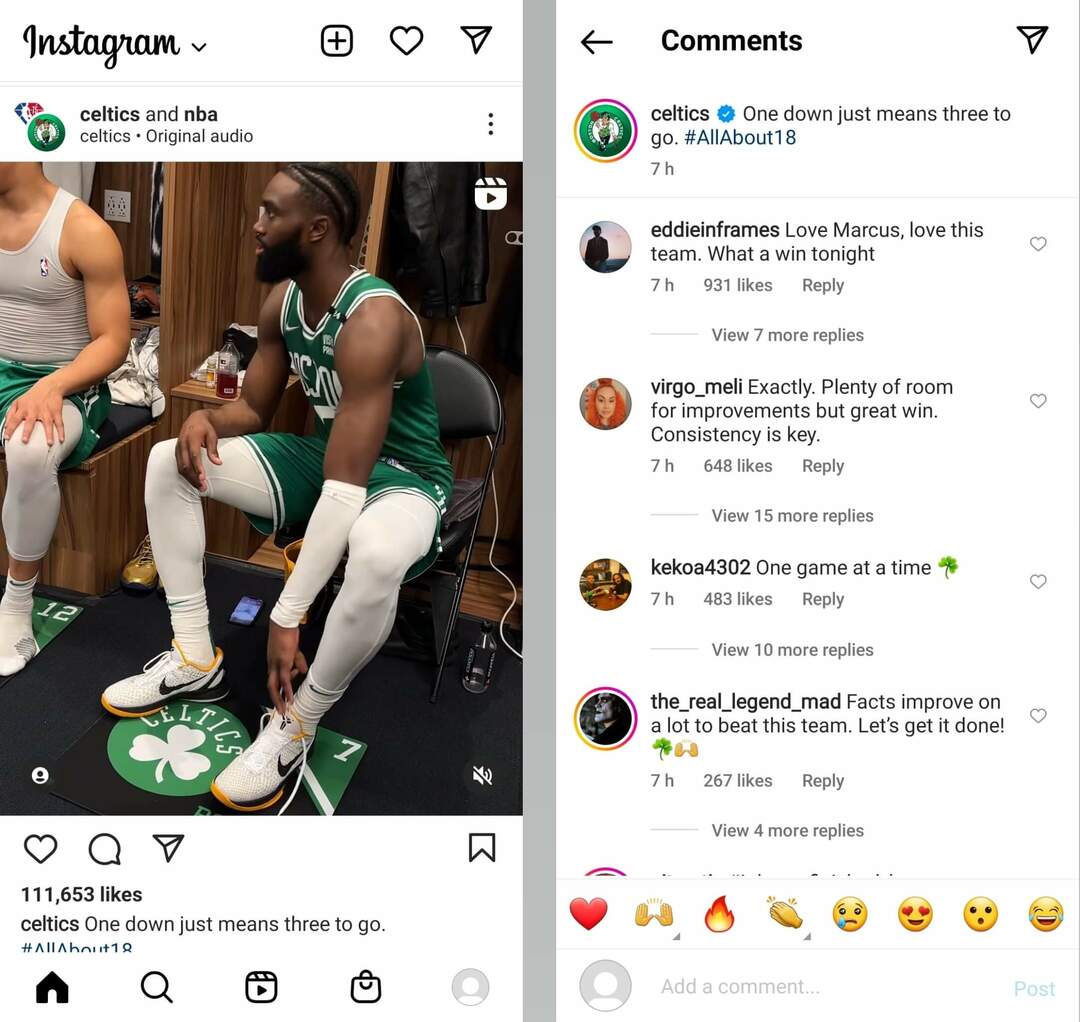 instagram-reel-celtics-razgovori-primjer