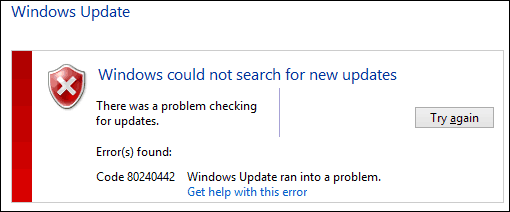 Izvorna pogreška ažuriranja sustava Windows