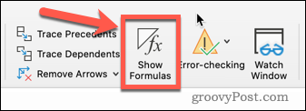 Prikaži formule u Excelu