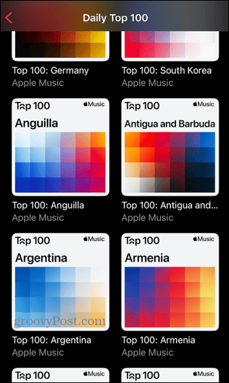 Apple Music Top 100 zemalja