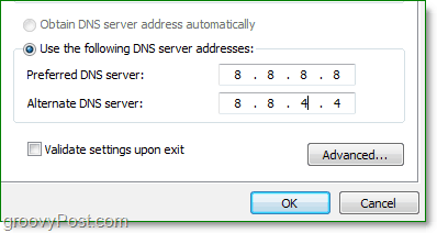 google DNS IP je 8.8.8.8, a zamjenski 8.8.4.4